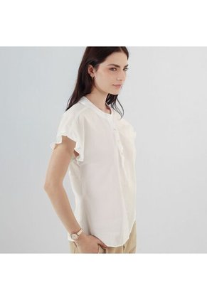 Blusa Cuello V Manga Corta