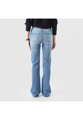 Jean Tiro Medio Bota Flare