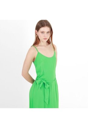 Vestido Largo De Tiras Con Escote En Espalda