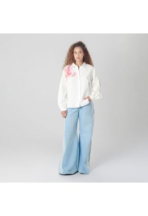 Camisa Cuello Camisero Manga Larga