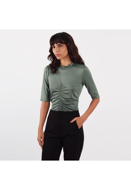 Camiseta Cuello Alto Manga 3cuartos