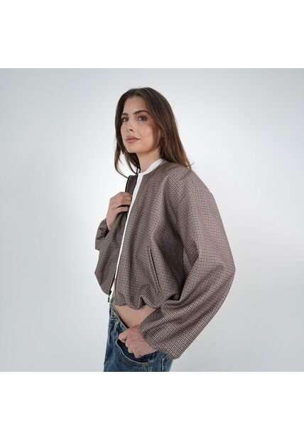 Chaqueta Cuello Redondo Manga Larga