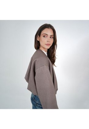 Chaqueta Cuello Redondo Manga Larga