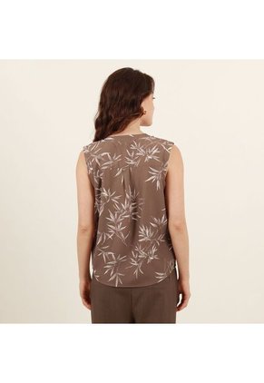 Blusa Cuello V Manga Sisa