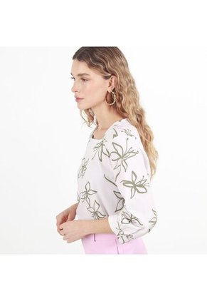 Blusa Cuello Cuadrado Manga 3cuartos