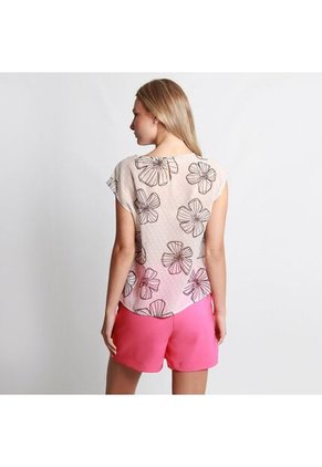 Blusa Cuello Redondo Manga Corta