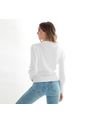 Sueter Para Mujer Manga Larga Con Detalle Frontal COLOR-BLANCO-S de FDS