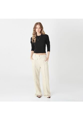 Pantalon Tiro Alto Bota Recta FDS