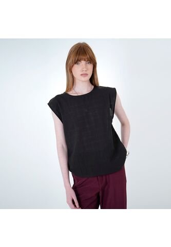 Blusa Cuello Redondo Manga Sisa FDS