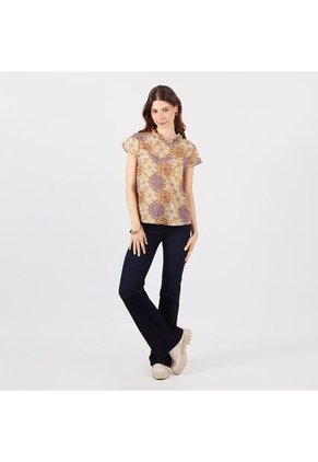 Blusa Cuello Redondo Manga Corta