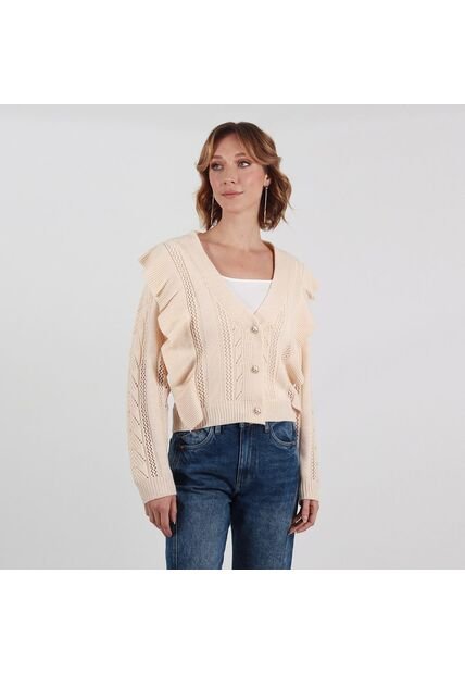 Sweater Abierto Manga Larga