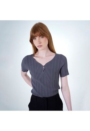 Sweater Cuello Redondo Manga Corta