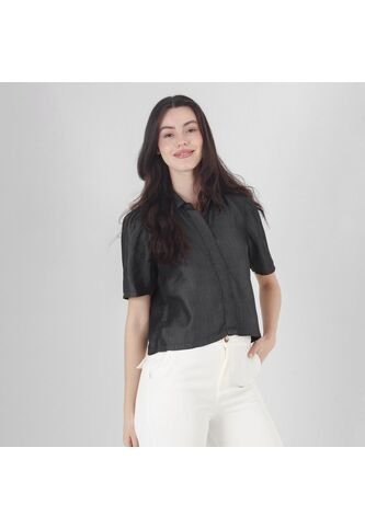 Blusa Cuello Camisero Manga Corta FDS