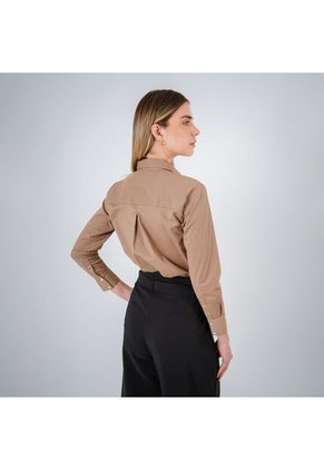 Camisa Cuello Camisero Manga Larga