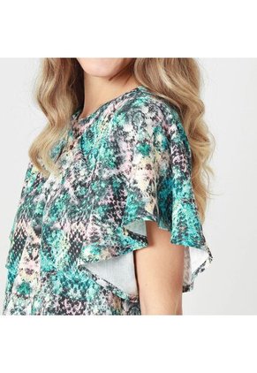 Blusa Cuello Redondo Manga Corta