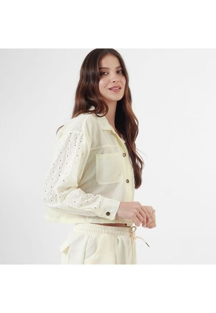 Chaqueta Cuello Camisero Manga Larga