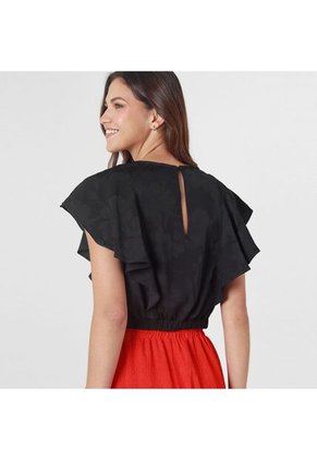 Blusa Cuello Redondo Manga Corta