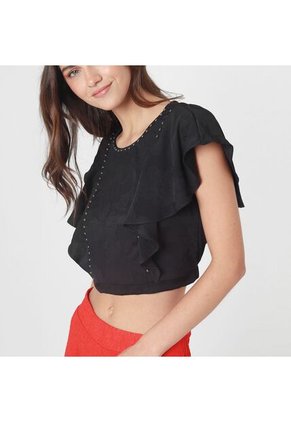 Blusa Cuello Redondo Manga Corta