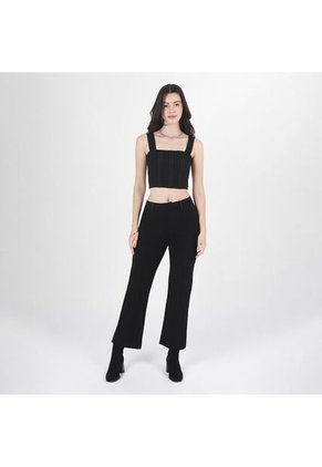 Blusa Cuello U Manga Tiras