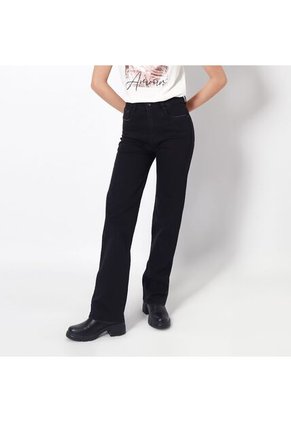 Jean Muse Tiro Medio Bota Recta