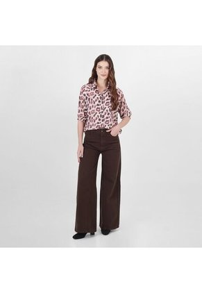 Blusa Cuello Camisero Manga Al Codo