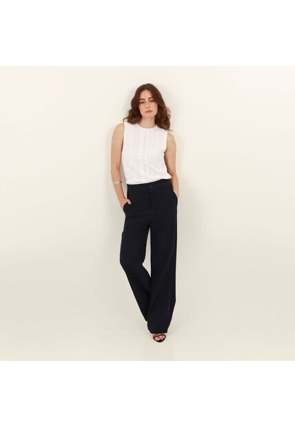 Blusa Cuello Redondo Manga Sisa