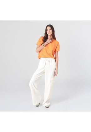 Blusa Cuello Redondo Manga Corta