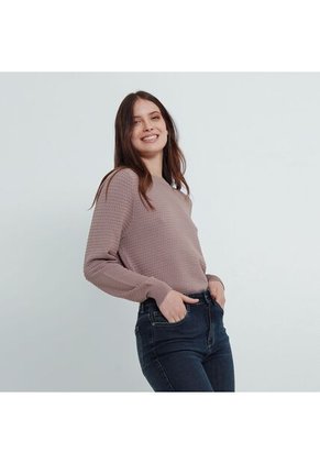 Sweater Cuello Redondo Manga Larga