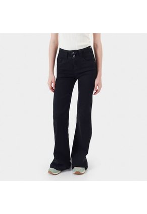 Jean Tiro Medio Bota Flare