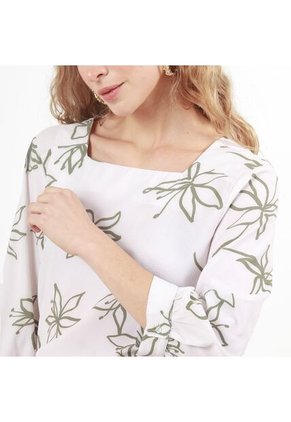 Blusa Cuello Cuadrado Manga 3cuartos
