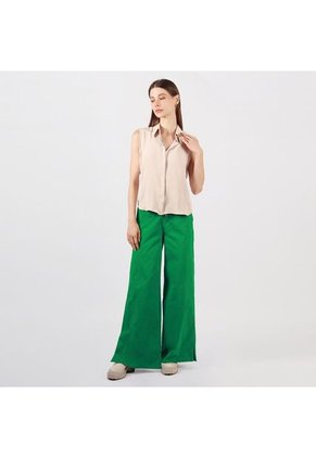 Blusa Cuello Camisero Manga Sisa