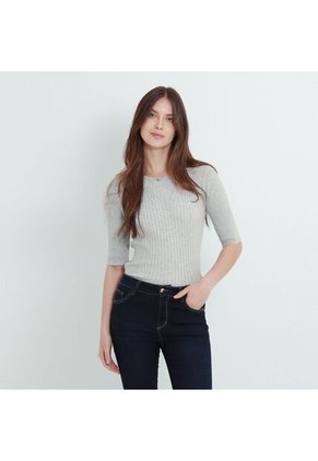 Sweater Cuello Redondo Manga Corta