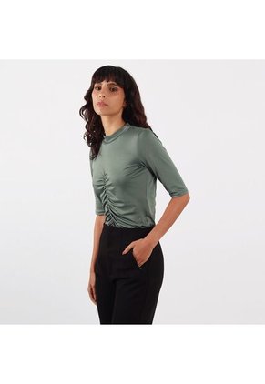 Camiseta Cuello Alto Manga 3cuartos