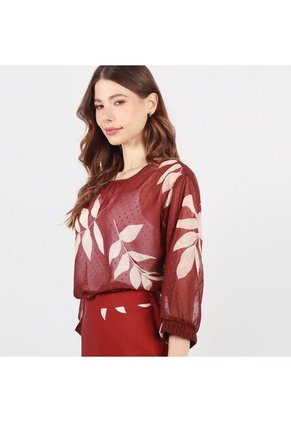 Blusa Cuello Redondo Manga 3cuartos