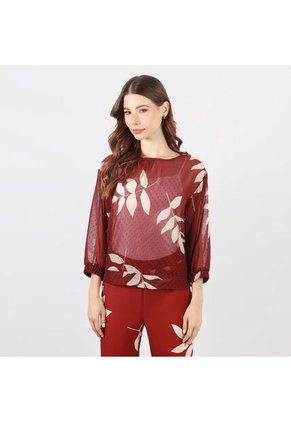 Blusa Cuello Redondo Manga 3cuartos