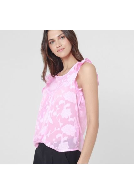 Blusa Cuello Redondo Manga Corta