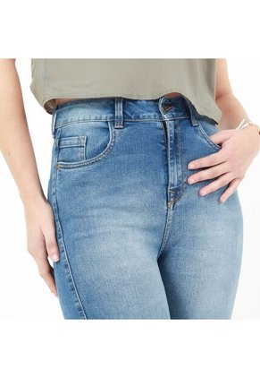 Jean Ilussion Tiro Medio Bota Skinny