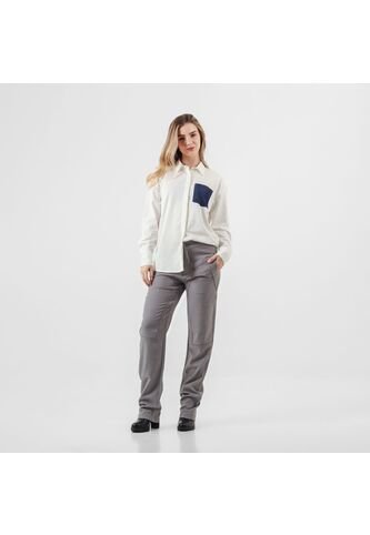 Camisa Cuello Camisero Manga Larga FDS