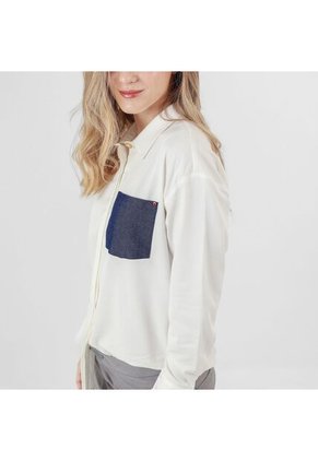 Camisa Cuello Camisero Manga Larga