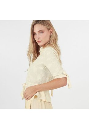 Blusa Cuello V Manga 3cuartos