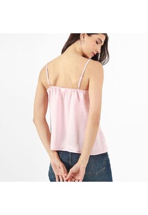 Blusa Cuello V Manga Tiras