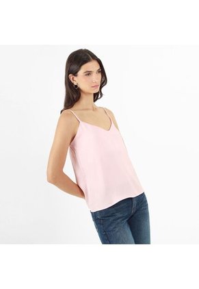 Blusa Cuello V Manga Tiras