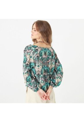 Blusa Cuello V Manga 3Cuartos