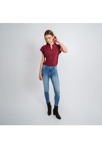 Jean Tiro Medio Bota Skinny FDS