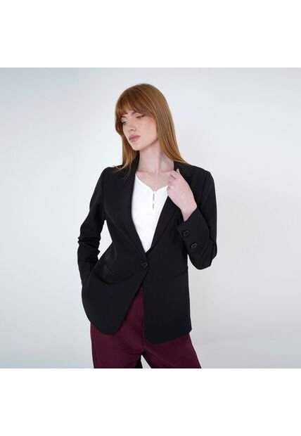 Chaqueta Cuello Solapa Manga Larga