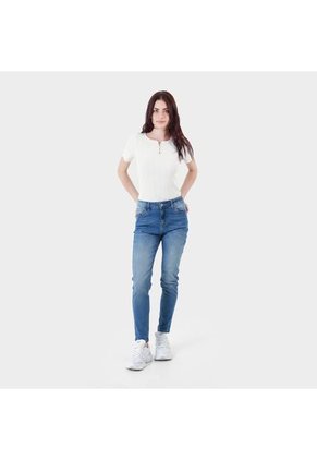 Jean Tiro Medio Bota Skinny