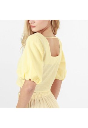 Blusa Cuello U Manga Al Codo