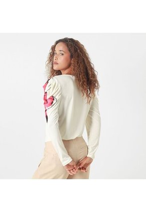 Camiseta Cuello V Manga Larga