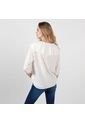 Blusa Cuello Redondo Manga Larga COLOR-BLANCO-S de FDS