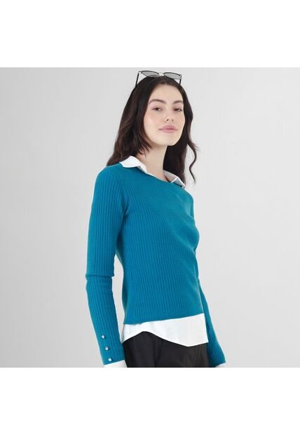 Sweater Cuello Redondo Manga Larga